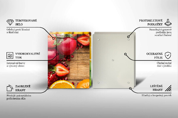 De vidrio templado Fruta fresca