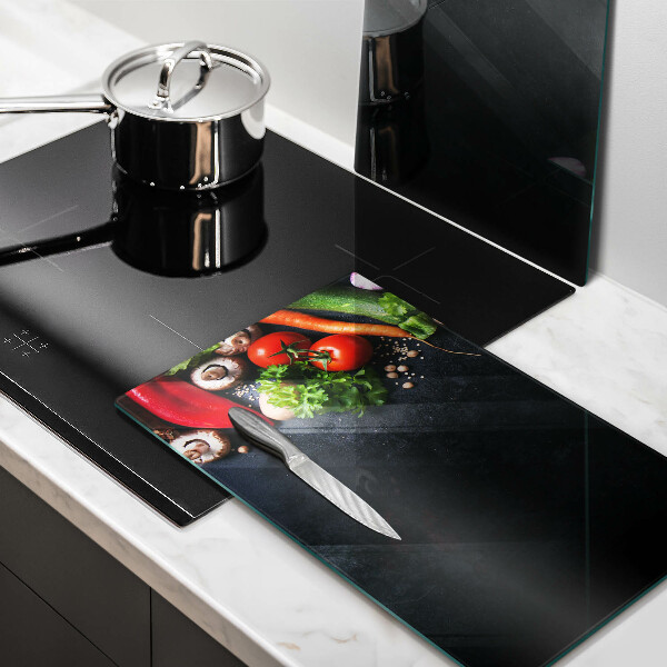 De vidrio templado Verduras coloridas