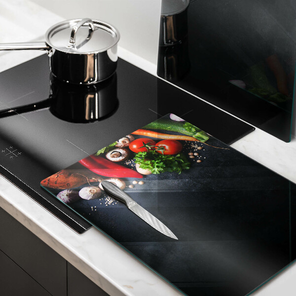 De vidrio templado Verduras coloridas