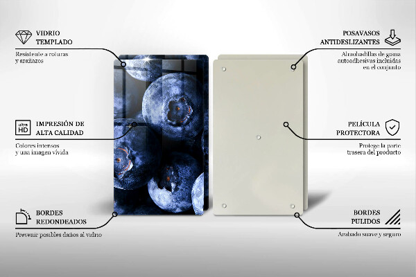 De vidrio templado Cerca de bayas