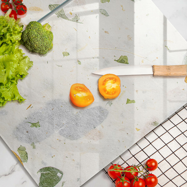 De vidrio templado Hojas cayendo