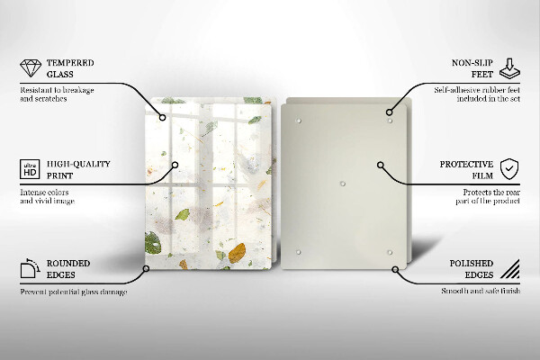 De vidrio templado Hojas cayendo