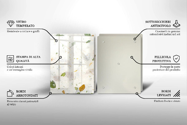 De vidrio templado Hojas cayendo