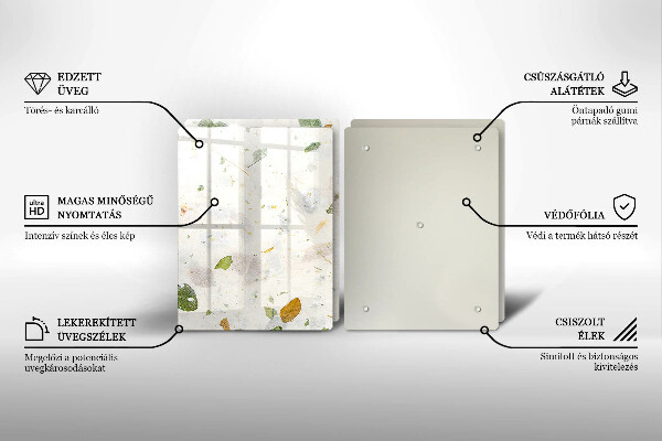 De vidrio templado Hojas cayendo