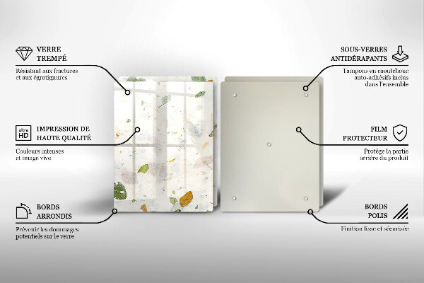 De vidrio templado Hojas cayendo