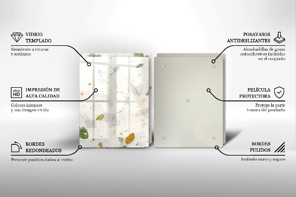 De vidrio templado Hojas cayendo