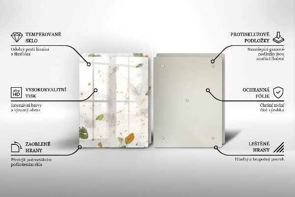 De vidrio templado Hojas cayendo