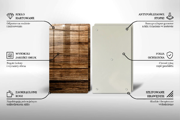 De vidrio templado Textura de madera