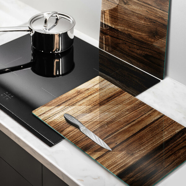 De vidrio templado Textura de madera