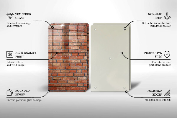 De vidrio templado Pared de ladrillo