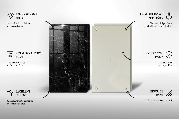 De vidrio templado Mármol elegante