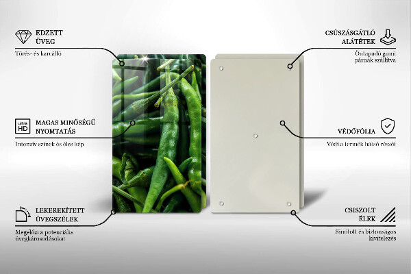 De vidrio templado Vainas de guisantes