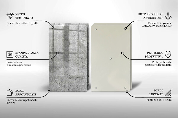 De vidrio templado Textura de hormigón