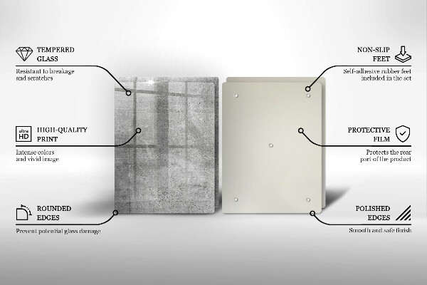 De vidrio templado Textura de hormigón
