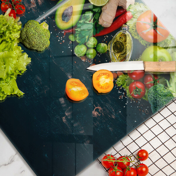 De vidrio templado Frutas y vegetales