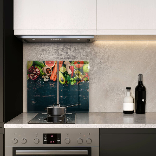 De vidrio templado Frutas y vegetales