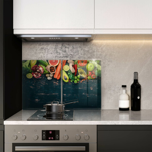 De vidrio templado Frutas y vegetales