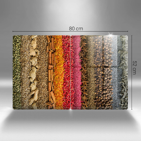 De vidrio templado Especias coloridas