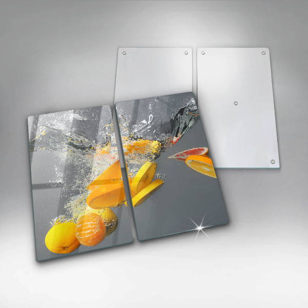 De vidrio templado Limones en agua