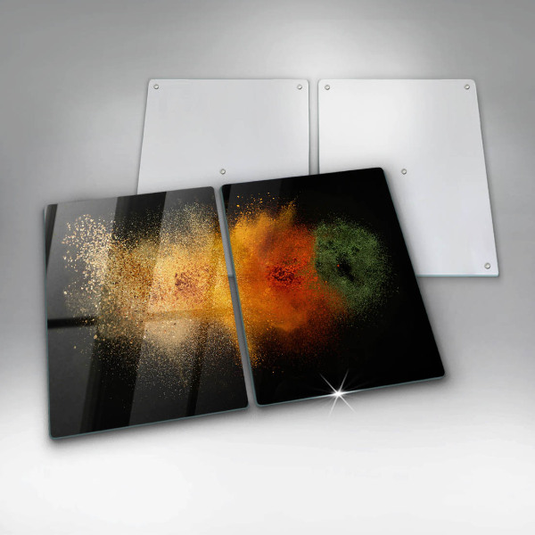 De vidrio templado Especias coloridas