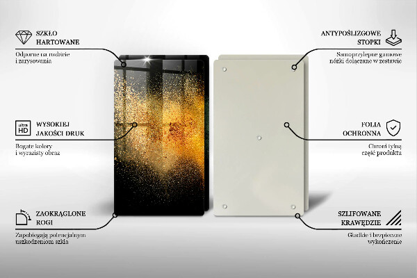 De vidrio templado Especias coloridas