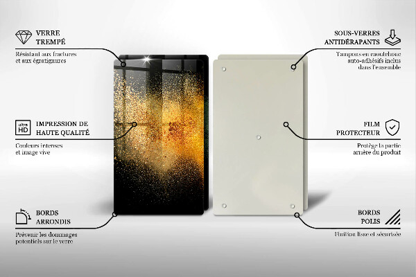 De vidrio templado Especias coloridas