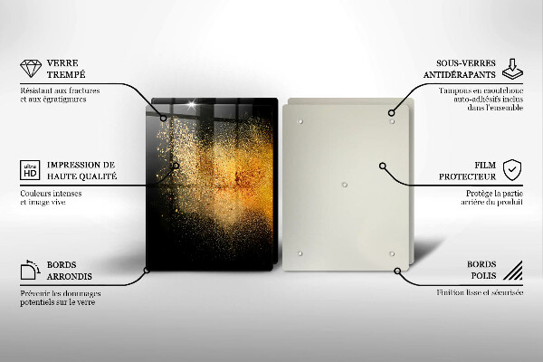 De vidrio templado Especias coloridas