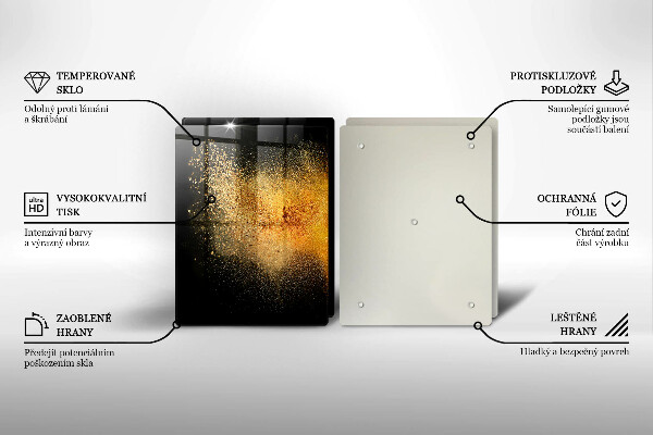 De vidrio templado Especias coloridas