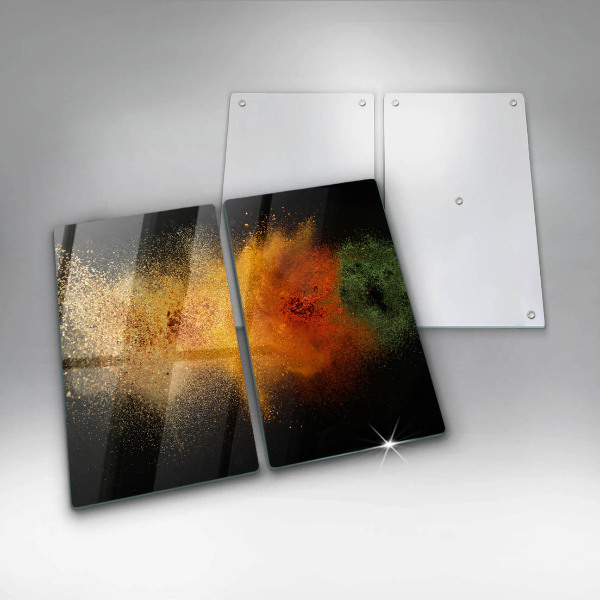 De vidrio templado Especias coloridas