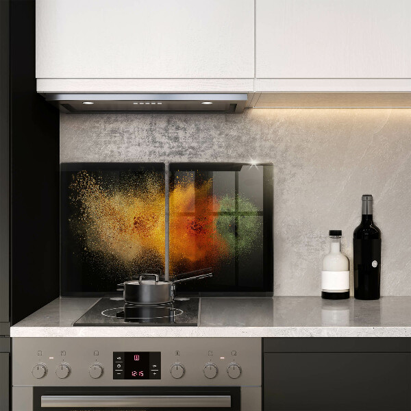 De vidrio templado Especias coloridas