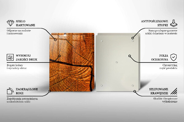 De vidrio templado Estructura de tronco de madera