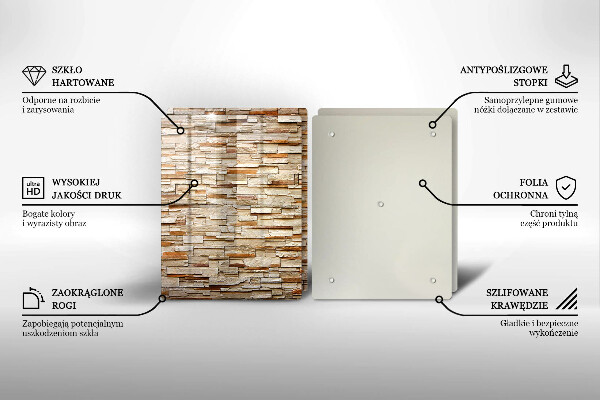 De vidrio templado Textura de piedras decorativas