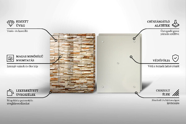 De vidrio templado Textura de piedras decorativas