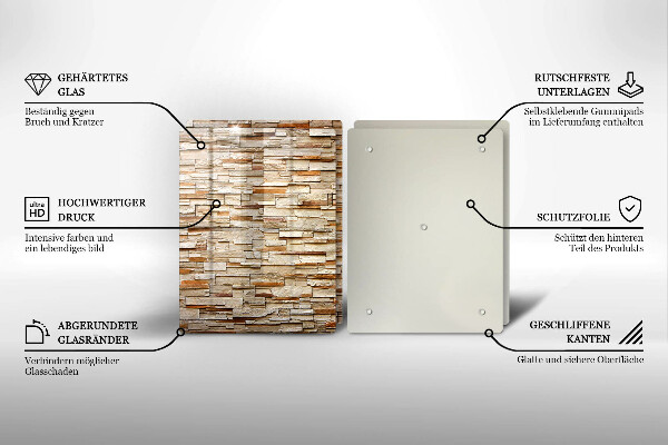 De vidrio templado Textura de piedras decorativas