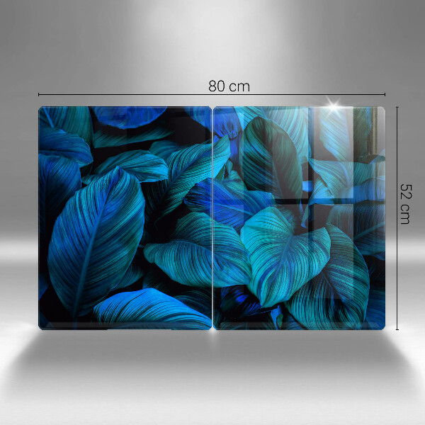 De vidrio templado Hojas de vegetación de la selva