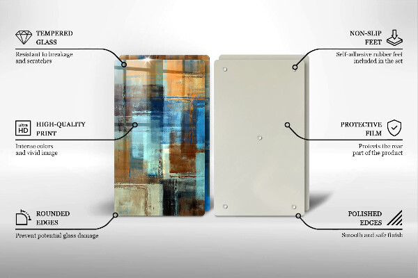 De vidrio templado Fondo pintado