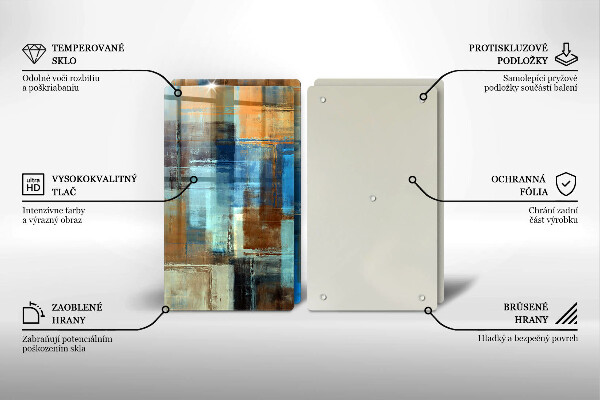 De vidrio templado Fondo pintado