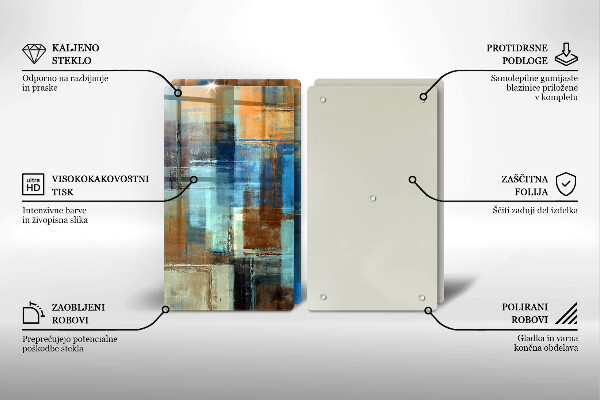 De vidrio templado Fondo pintado