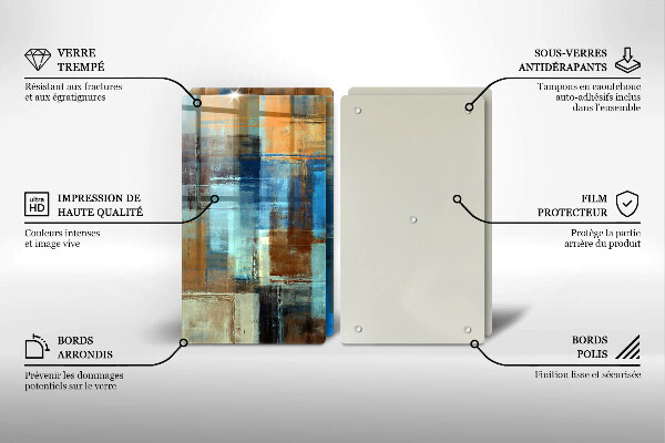 De vidrio templado Fondo pintado