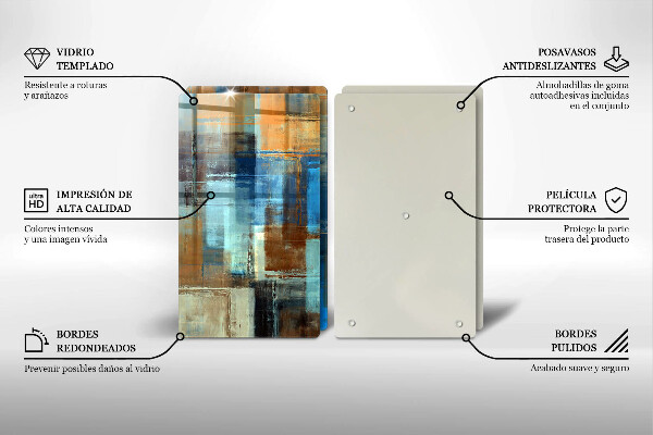 De vidrio templado Fondo pintado
