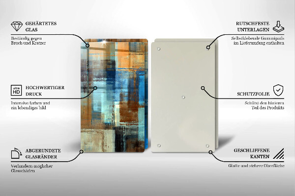 De vidrio templado Fondo pintado