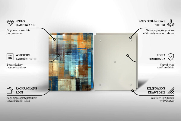 De vidrio templado Fondo pintado