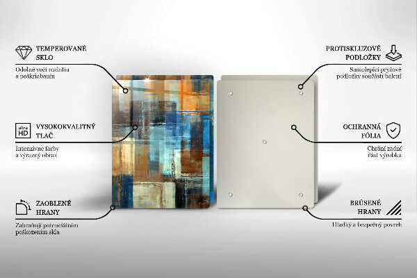 De vidrio templado Fondo pintado