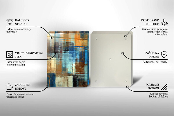 De vidrio templado Fondo pintado