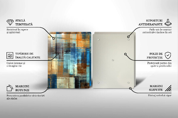 De vidrio templado Fondo pintado