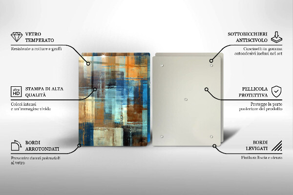 De vidrio templado Fondo pintado