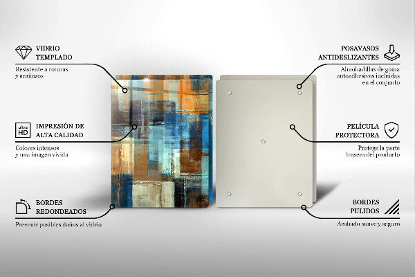 De vidrio templado Fondo pintado