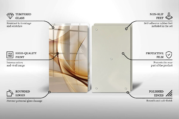 De vidrio templado Formas abstractas