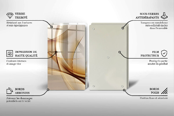 De vidrio templado Formas abstractas