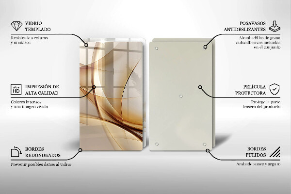 De vidrio templado Formas abstractas